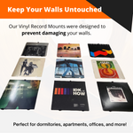 Load image into Gallery viewer, Multi-Pack Minimalist Vinyl Wall Mounts | 2, 6, 10, 30 Packs | Damage-Free Album Record Holders, Wall Tape Included
