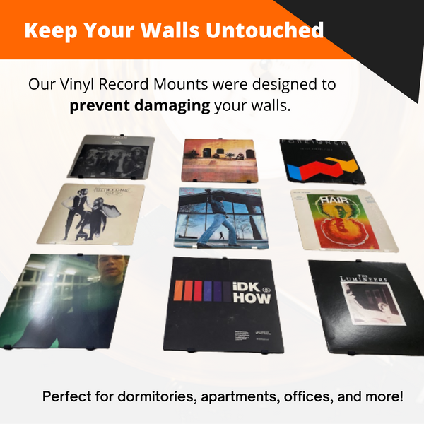 Multi-Pack Minimalist Vinyl Wall Mounts, 2, 6, 10, 30 Packs